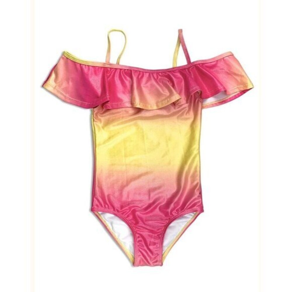 Appaman Kids Nicoya One-Piece Swimsuit Tie-Dye Off-Shoulder Design Size 5 NWT